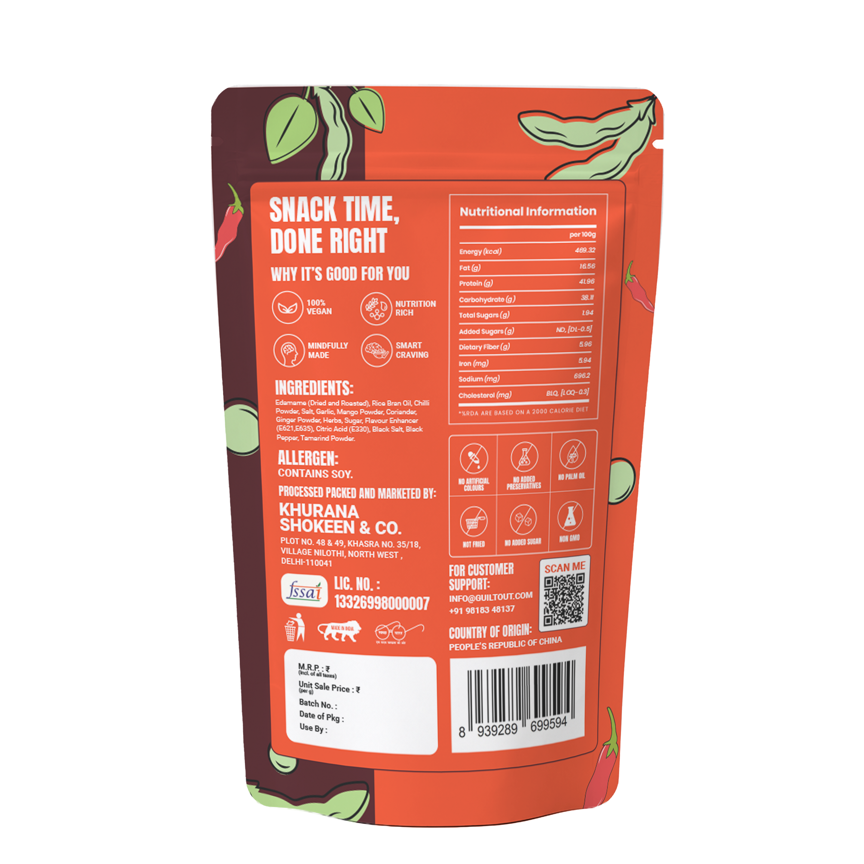 Peri Peri Edamame (100GM)