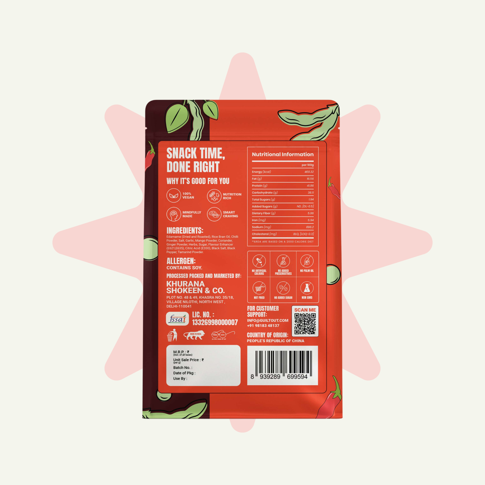PERI PERI EDAMAME
