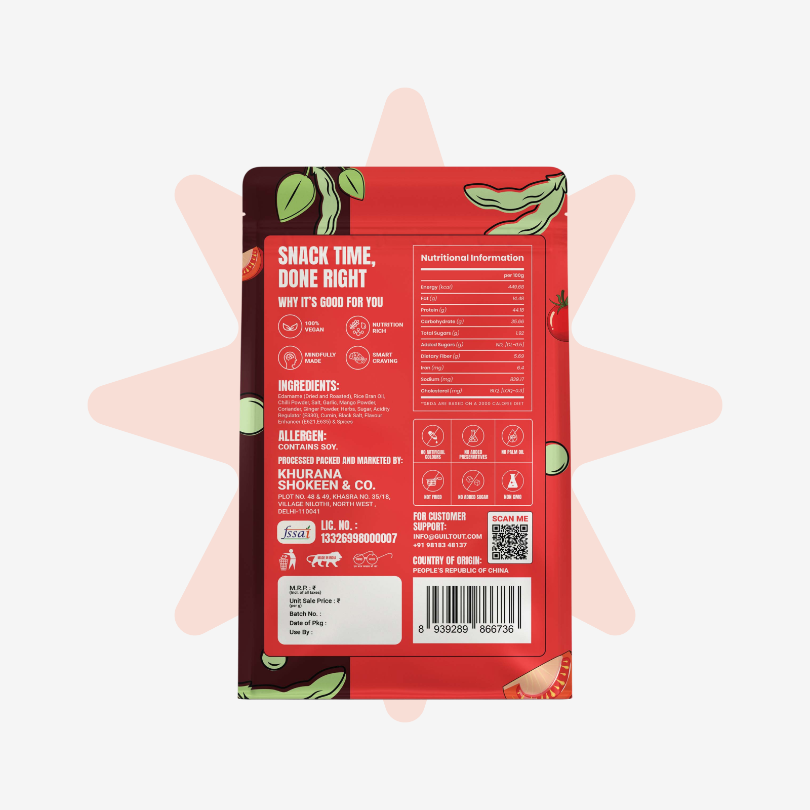 TANGY TOMATO EDAMAME