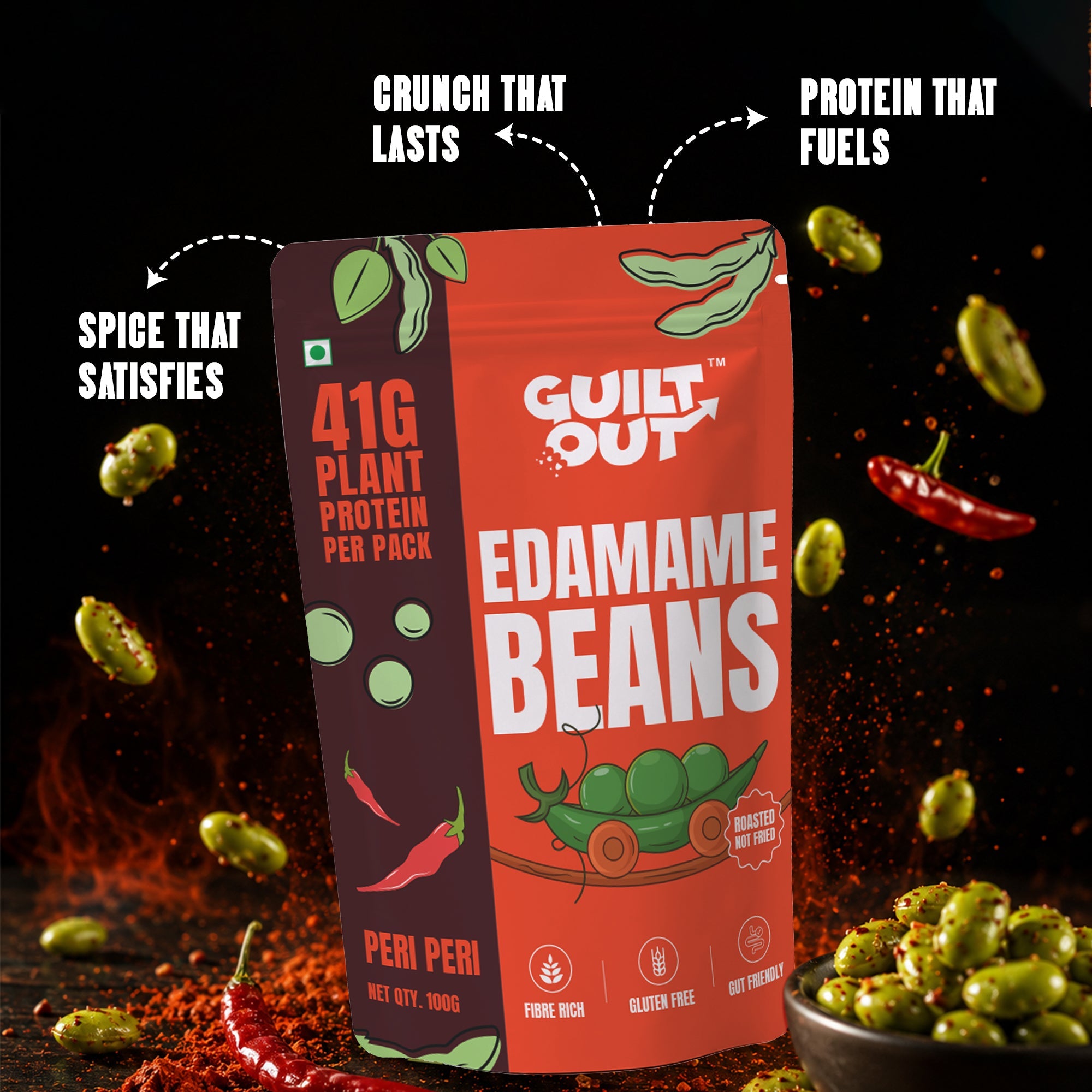 Peri Peri Edamame (100GM)
