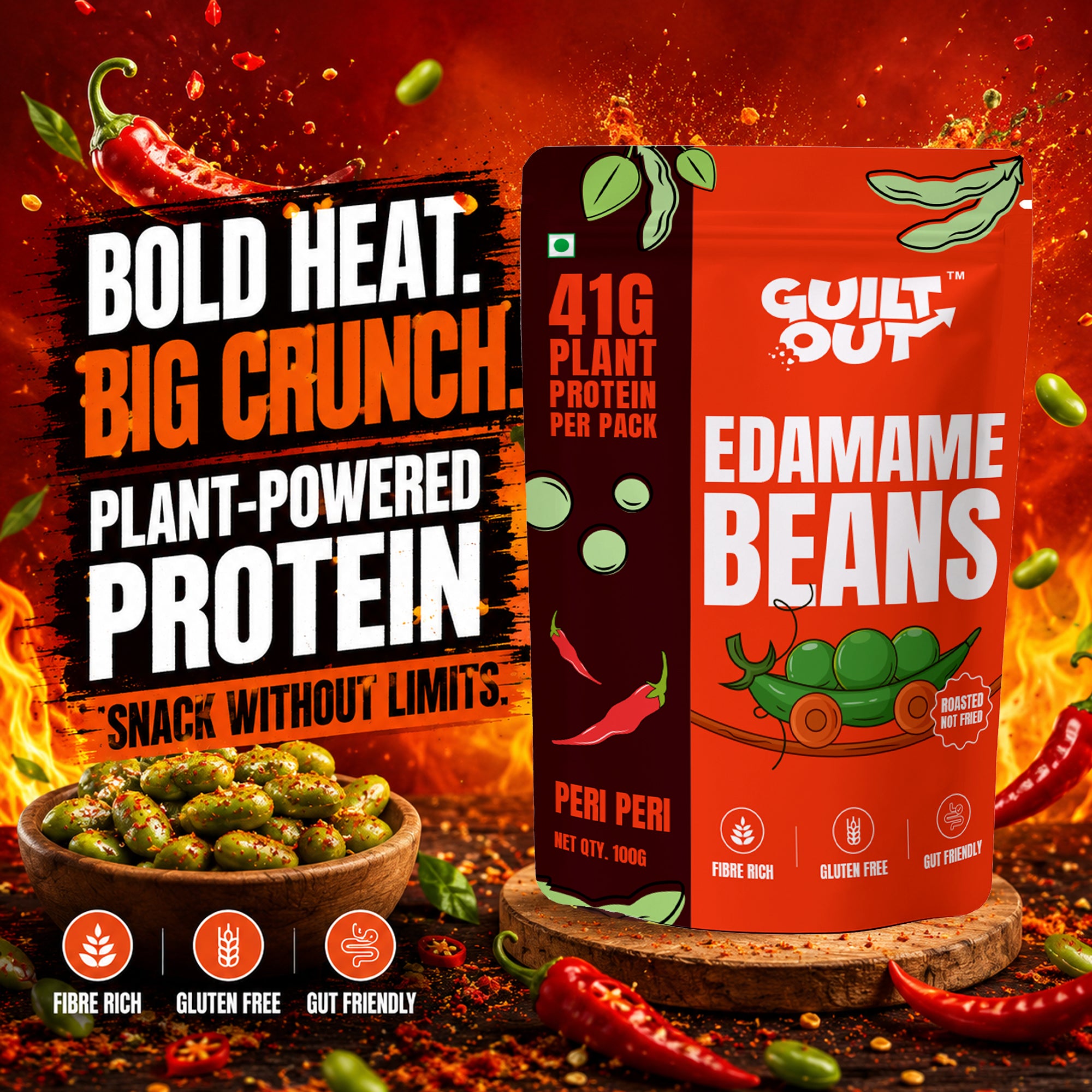 Peri Peri Edamame (100GM)